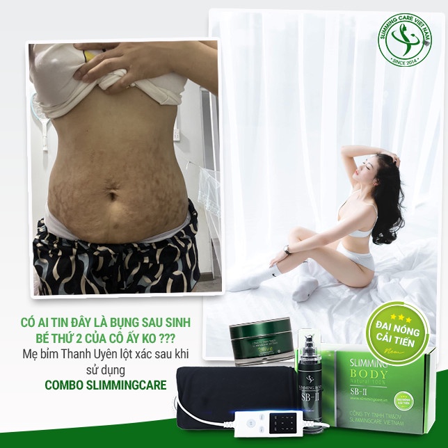 Bộ Ủ Nóng Tan Mỡ Slimming Body 2, Đai Nịt Quấn Nóng Thải Mỡ Thừa, Thon Gọn Eo SB-II Lấy Lại Vóc Dáng Đai Nóng Cải Tiến