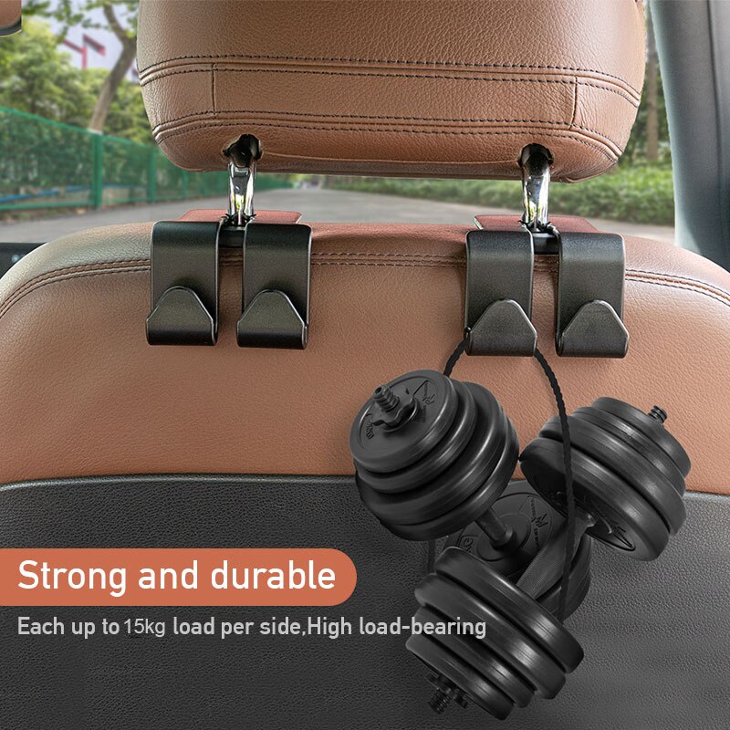 Móc treo đồ SEAMETAL gắn phía sau tựa đầu ghế xe hơi kích thước nhỏ gọn bền tiện lợi