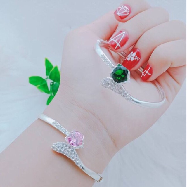 LẮC TAY NỮ BẠC TA- VÒNG TAY HỒ LY ĐÁ SIÊU XINH