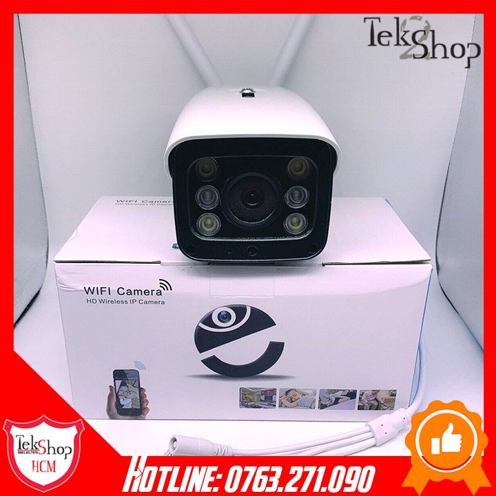 Camera IP ngoài trời Ipw022 loại 2.0 Yoosee siêu nét ban đêm có màu