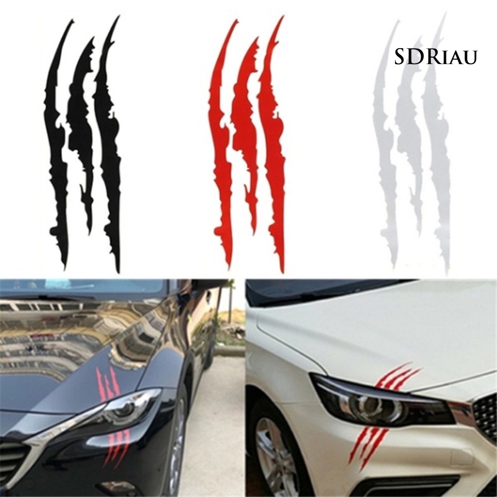 Nhãn dán phản quang hình móng vuốt ma trang trí đèn xe hơi