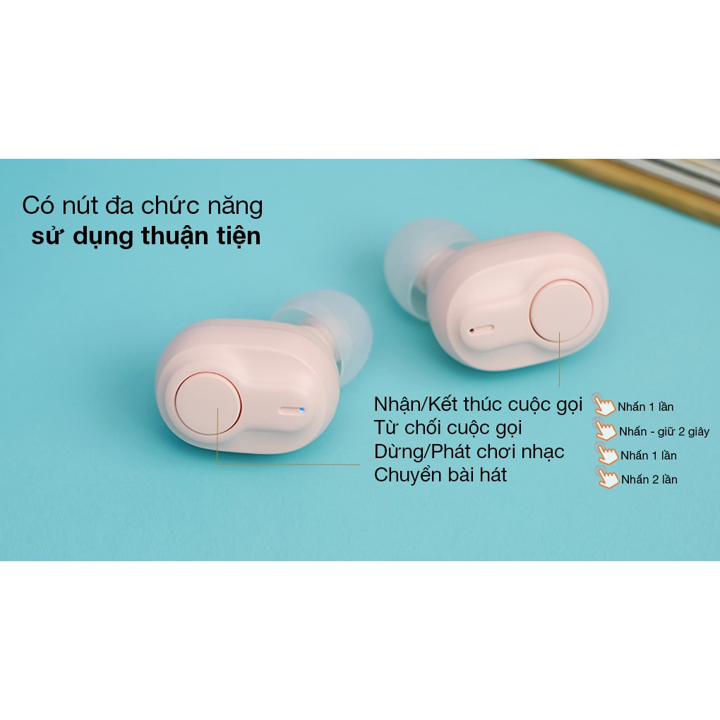 Tai Nghe Bluetooth True Wireless 5.0 âm thanh Hifi SIÊU BASS - Headphone bluetooth chính hãng