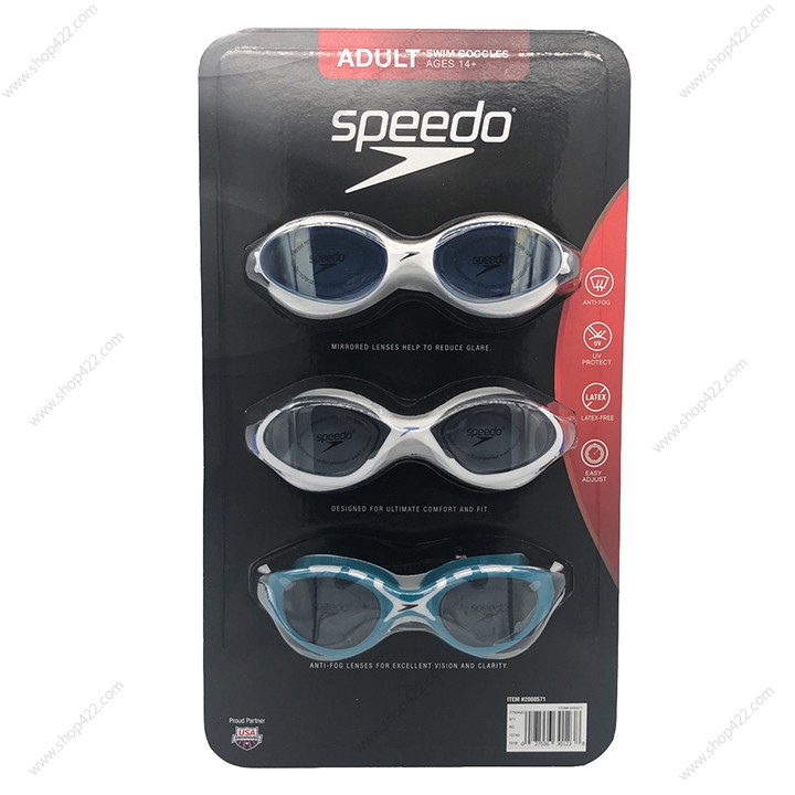 Kính Bơi Speedo Adult Swim Goggles Ages 14+ Vỉ 3 Mẫu 2