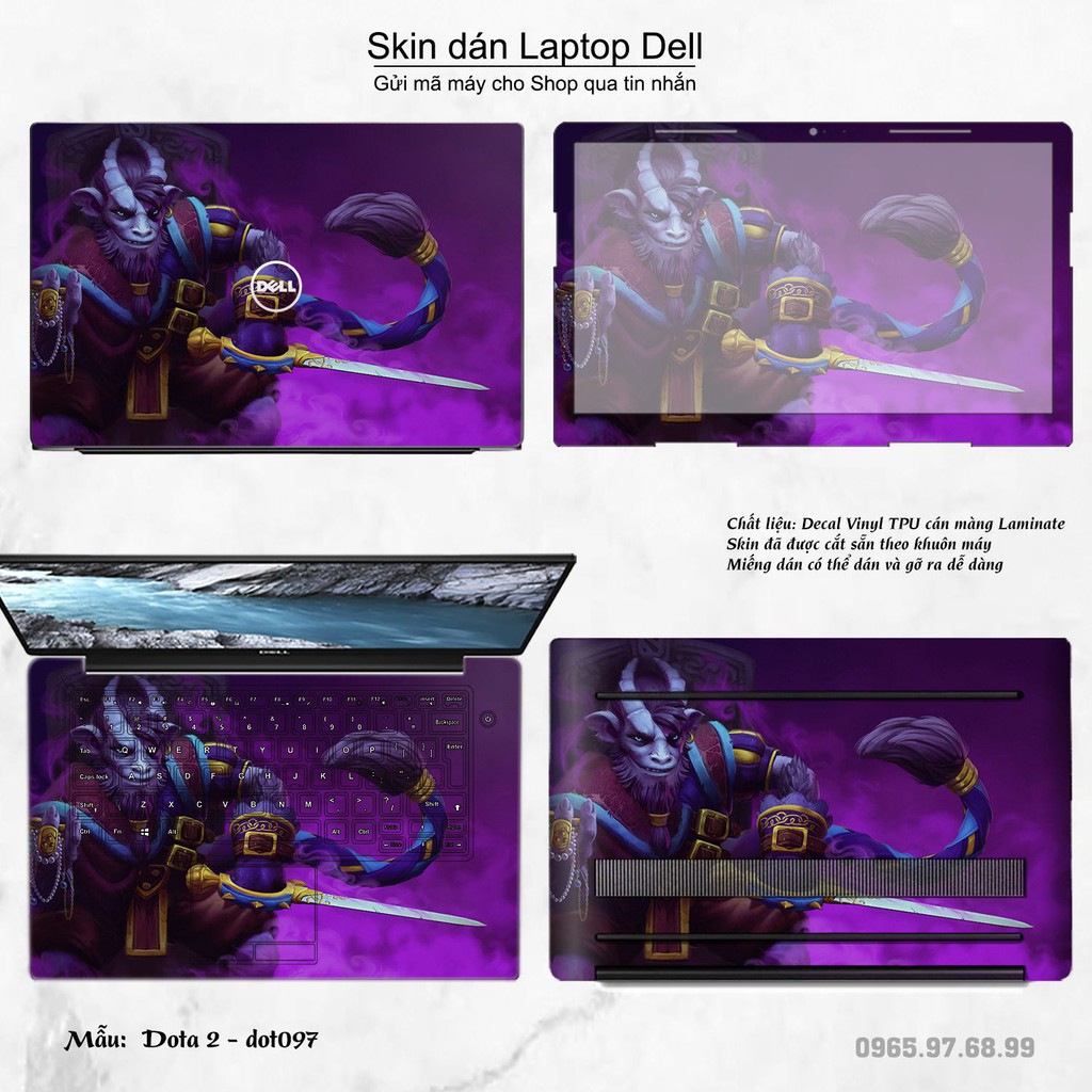 Skin dán Laptop Dell in hình Dota 2 nhiều mẫu 16 (inbox mã máy cho Shop)