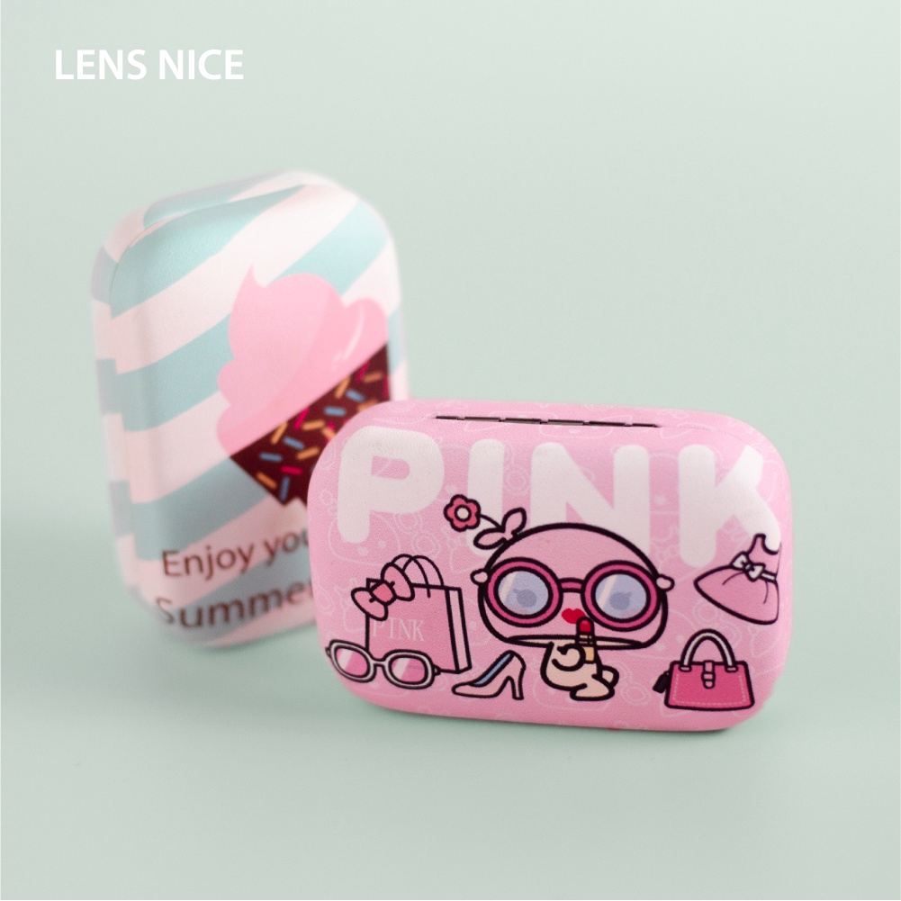 Khay gương Mint - Hộp bảo quản kính áp tròng