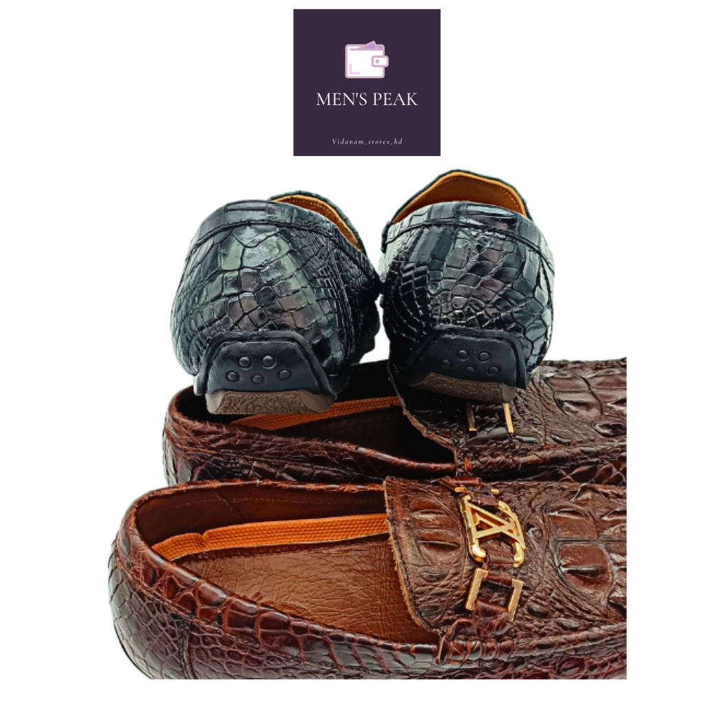 Giày lười nam, giày da nam cao cấp, giày da cá sấu nam, giày cá sấu MEN'SPEAK.