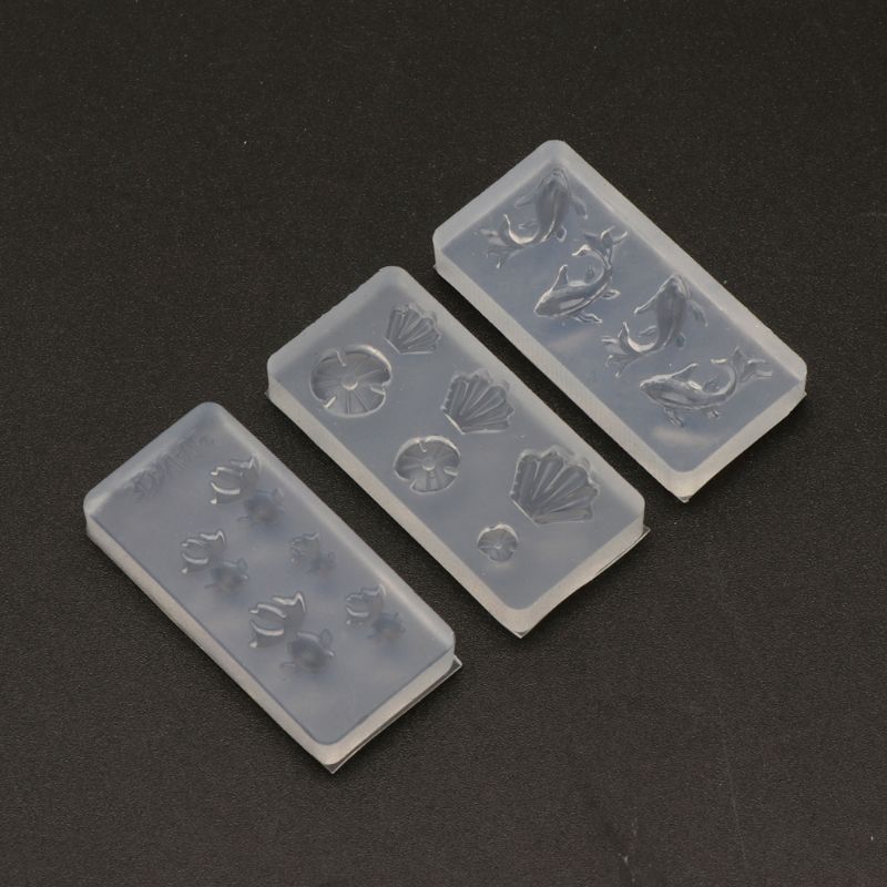 Set 3 Khuôn Nhựa Mini Làm Trang Sức