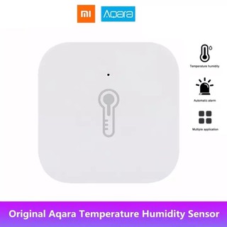Original Xiaomi Aqara Temperature Humidity Sensor WSDCGQ11LM Smart Home Device Air Pressure Work With Android IOS Mi Home APP Control-with Mijia gateway
