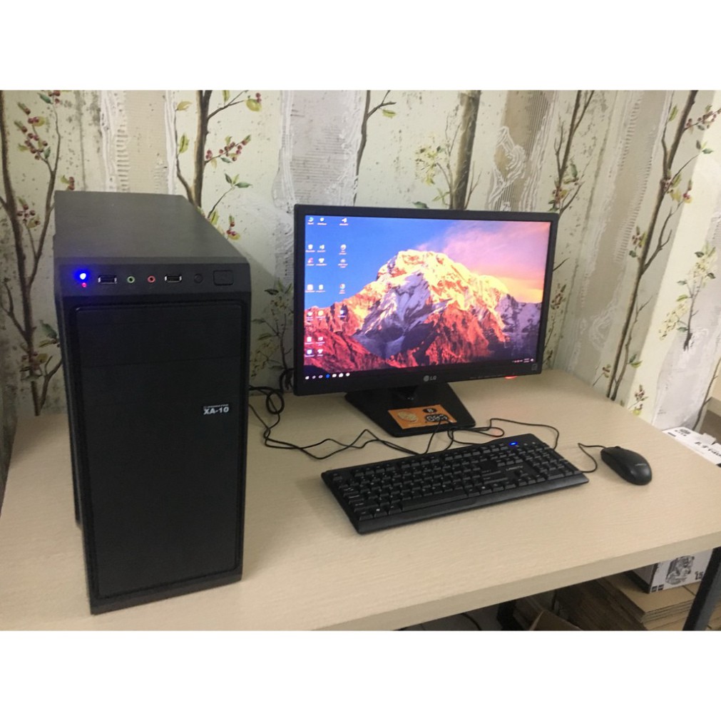 FREESHIP Bộ máy tính để bàn Cấu hình H61 + i3 3220 + ram 4gb + VGA GTX 650 1gb + bộ nhớ 160gb + màn hình 20 inch chơi tố