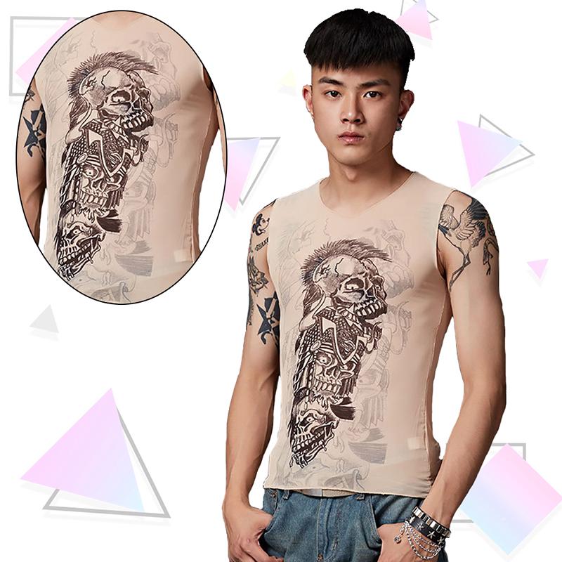 Áo ba lỗ nam dạng hình xăm
