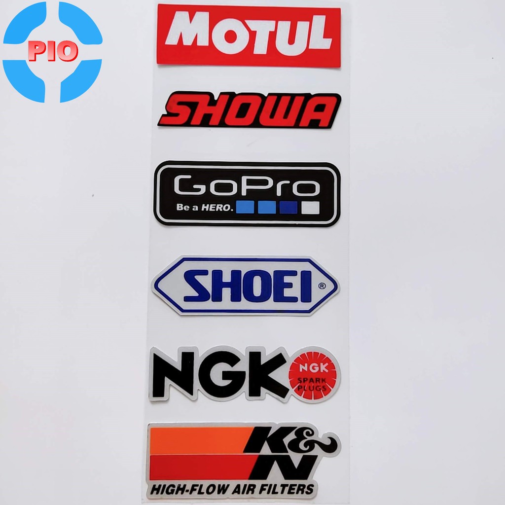 [Decal xe] Bộ Tem Sticker Motul Phản Quang Cao Cấp Dán Xe Máy, Ô Tô, Mũ Bảo Hiểm, Chống Thấm Nước, Chống Bay Màu