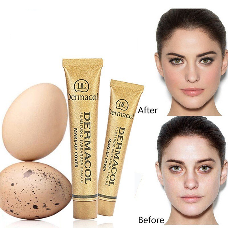 Kem nền che khuyết điểm Dermacol trang điểm tự nhiên chống nước lâu trôi có nhiều loại