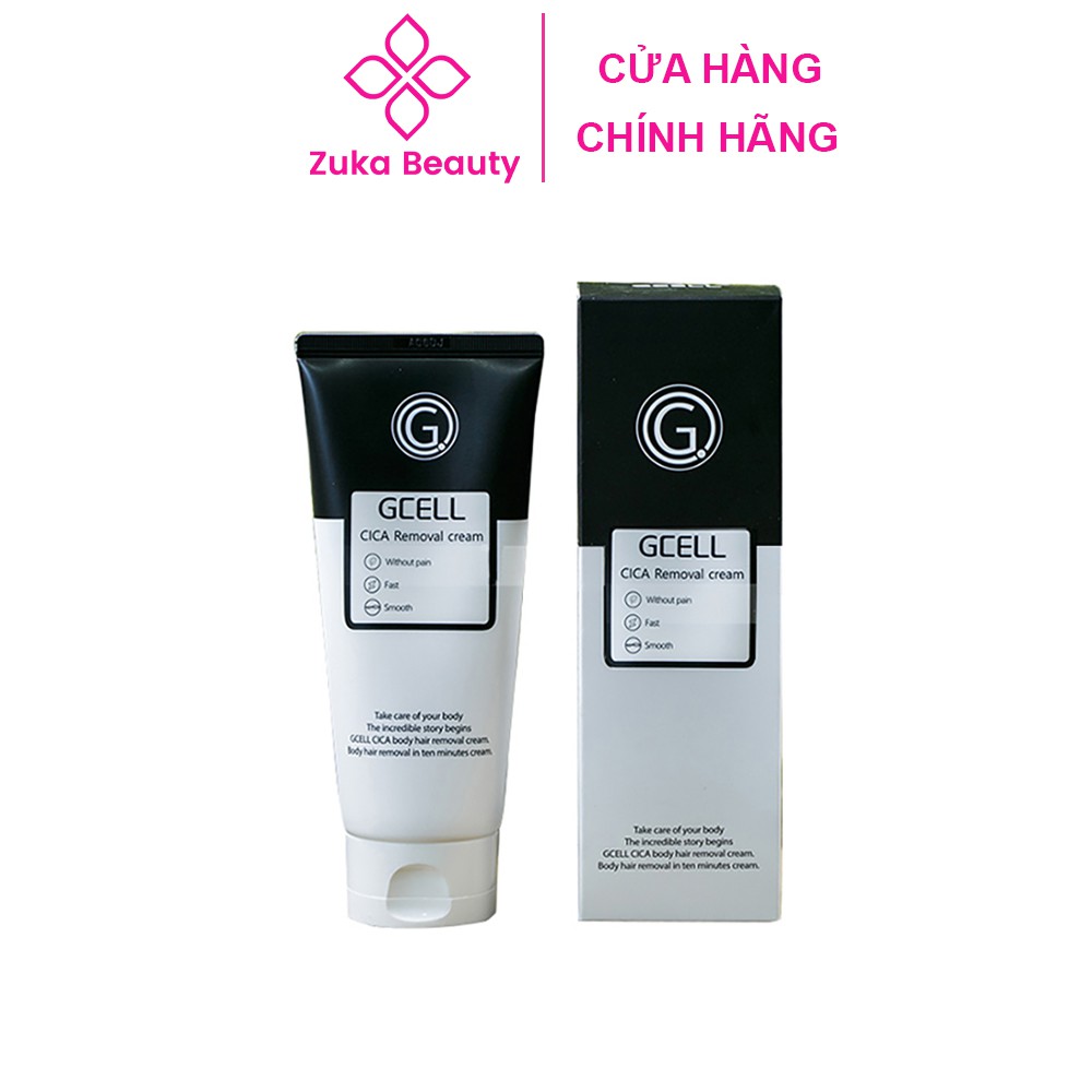 Kem tẩy lông Gcell 100ml Hàn Quốc Zuka Beauty tẩy lông vùng kín bikini nách chân tay bụng ngực dễ dàng