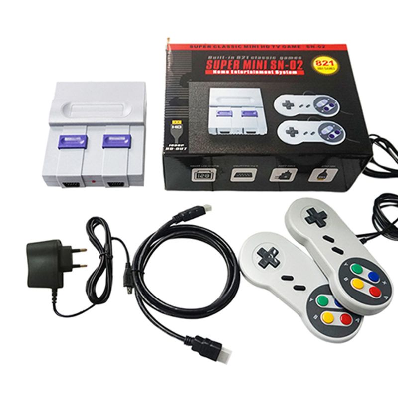 Máy Chơi Game Nes Cổ Điển 821 Trò Kèm Phụ Kiện