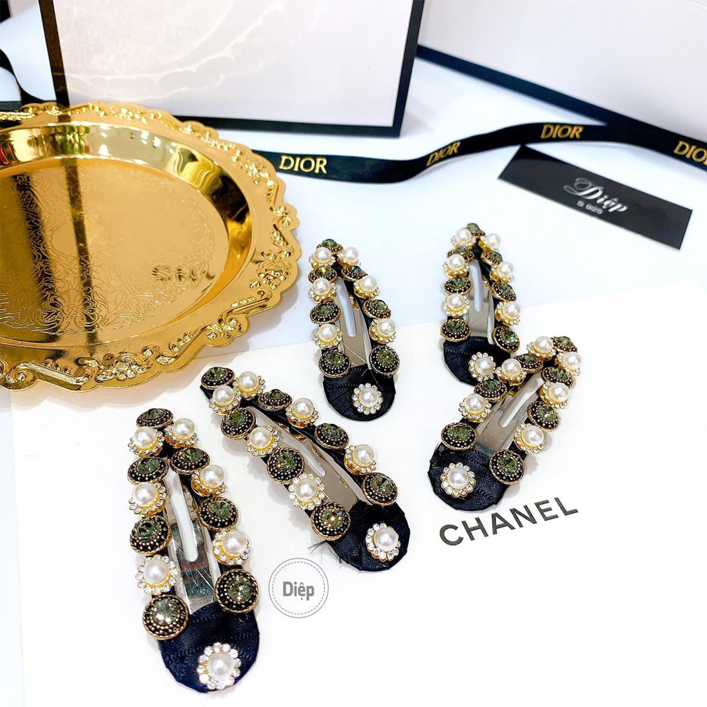 [Mã 151FASHIONSALE1 giảm 10K đơn 50K]Kẹp tóc thương hiệu, kẹp tóc bật đính đá cao cấp