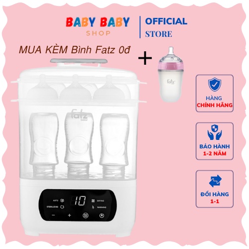 Máy tiệt trùng sấy khô hâm sữa điện tử Fatzbaby 4 trong 1 - Chief 2 FB4921CY