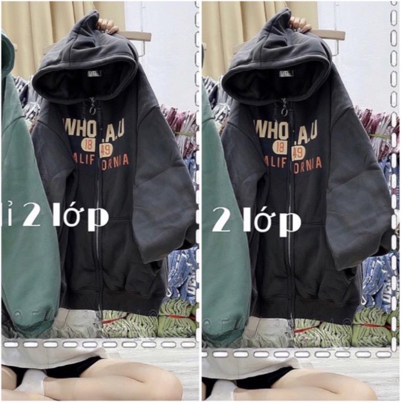 Áo Khoác Nỉ Form Rộng Chữ Who 1849 Unisex Nam Nữ (Ảnh Thật/Có Sẵn)