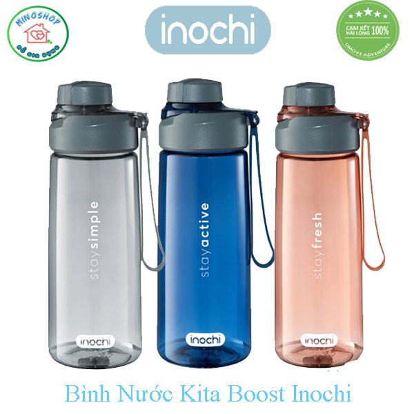 Bình Nước Chịu Nhiệt Kita Boost 460ml 670ml Tiện Dụng Khi  Đi Tập Gym, Thể Dục, Thể Thao. Bình Nước Nhật Cao Cấp.