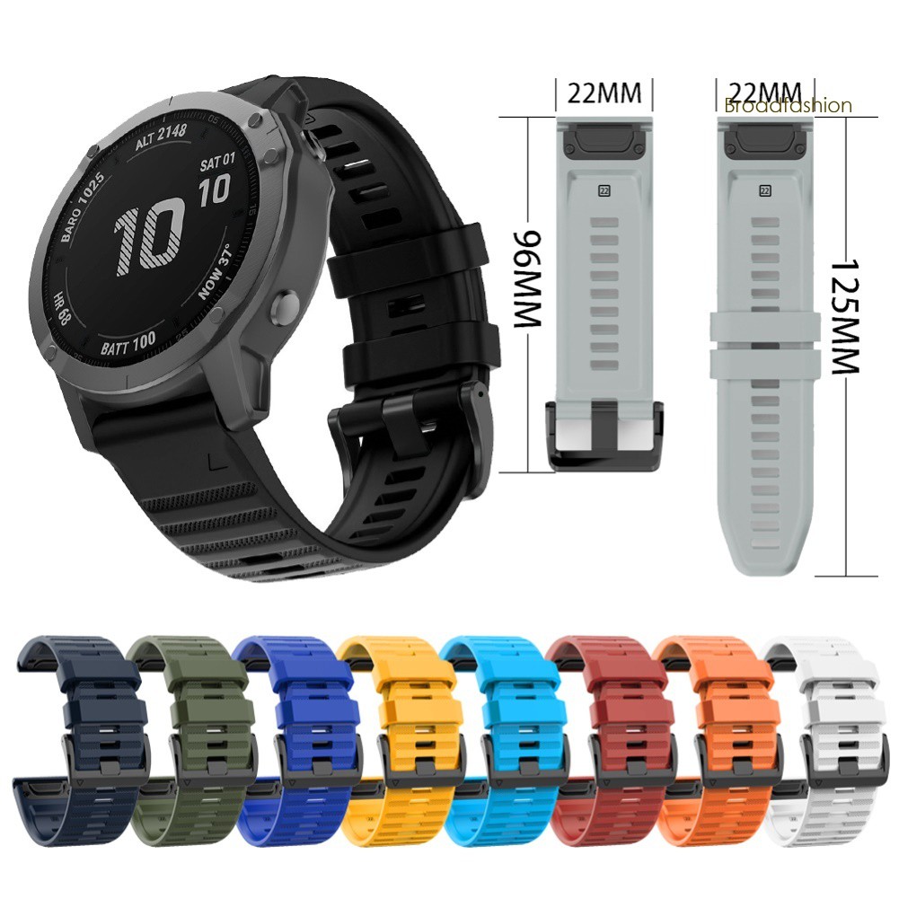 Dây đeo silicon 22mm dành cho đồng hồ thông minh garmin fenix 6 5 forerunner 935