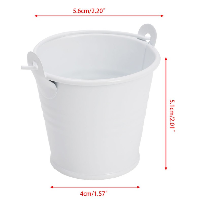 Chậu Trồng Cây Mini Bằng Kim Loại Trang Trí Nhà Cửa / Văn Phòng