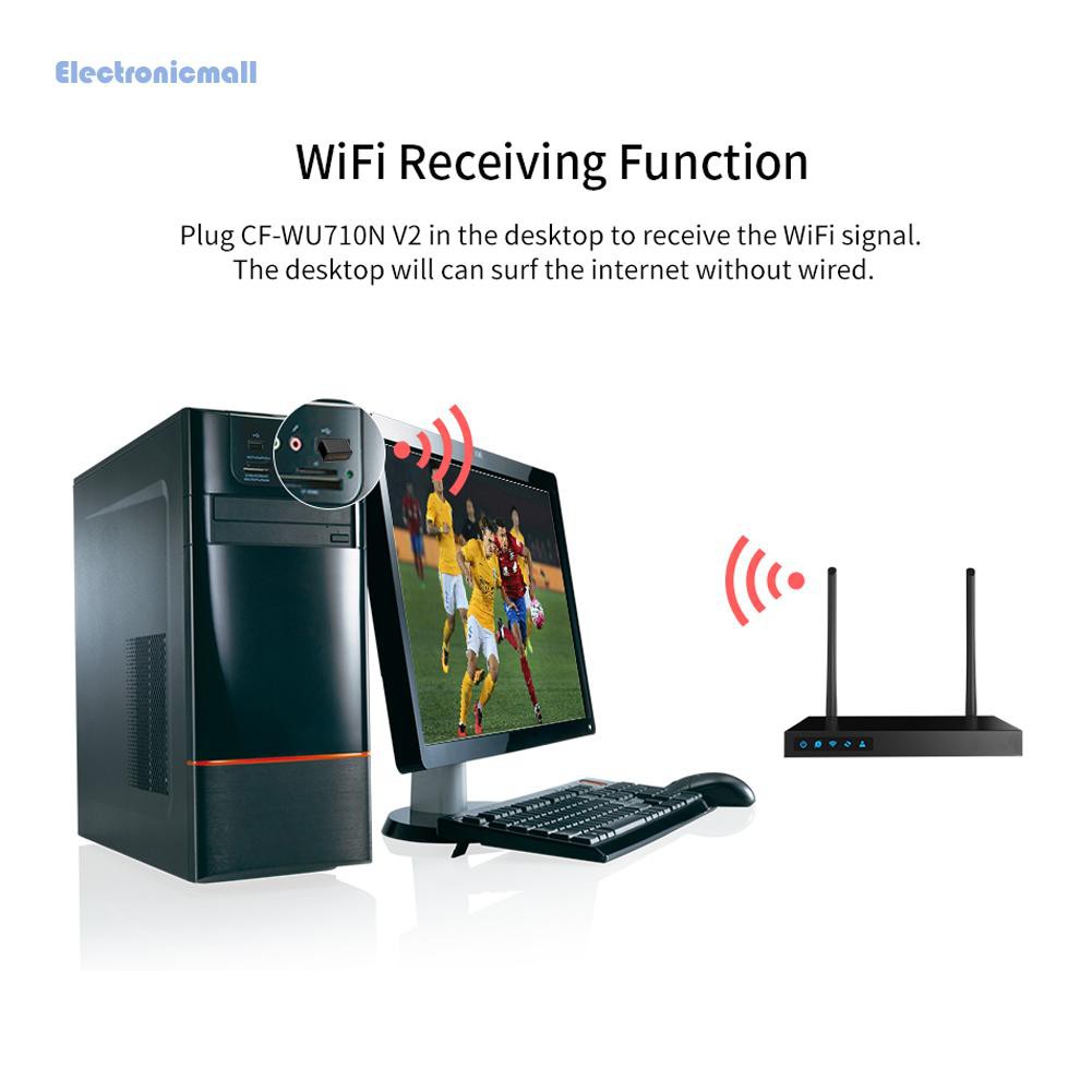 ElectronicMall01 1200M USB 3.0 Wireless Adapter Dual Band WiFi Dongle 2.4/5.8GHz Network Card