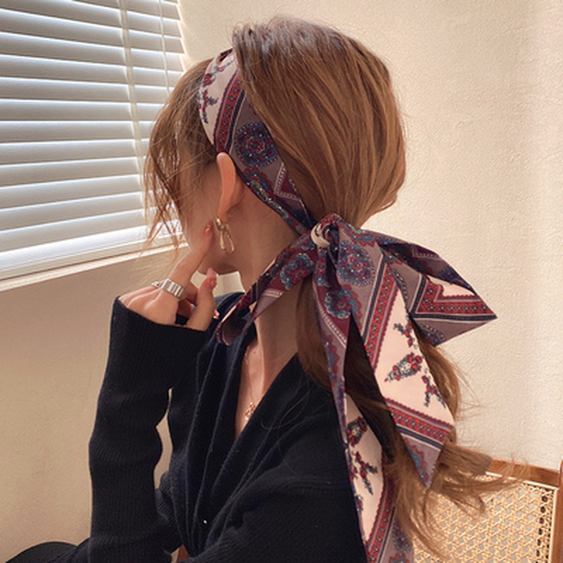 Đồ buộc tóc họa tiết thời trang phong cách retro dễ thương