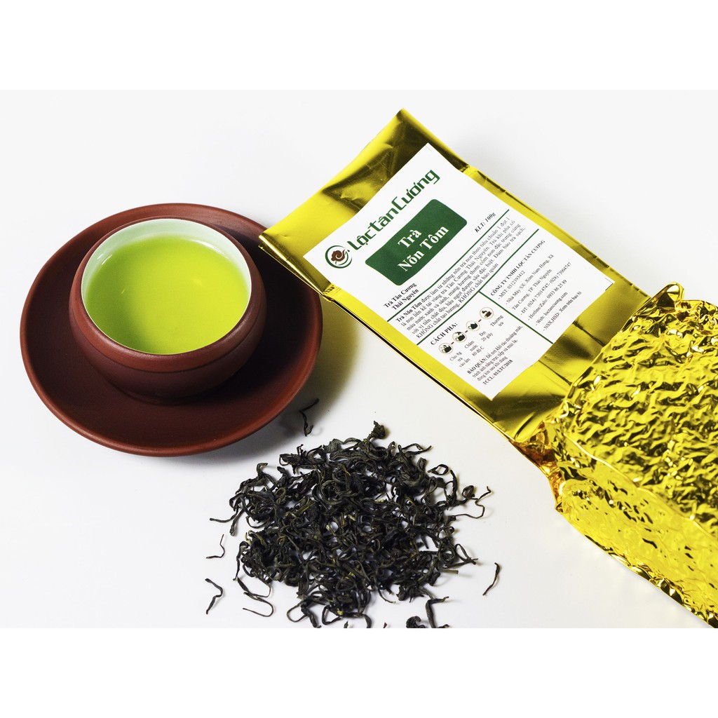 Trà Thái Nguyên Nõn Tôm Lộc Tân Cương Hộp 500g - Chè Tân Cương Chính Gốc