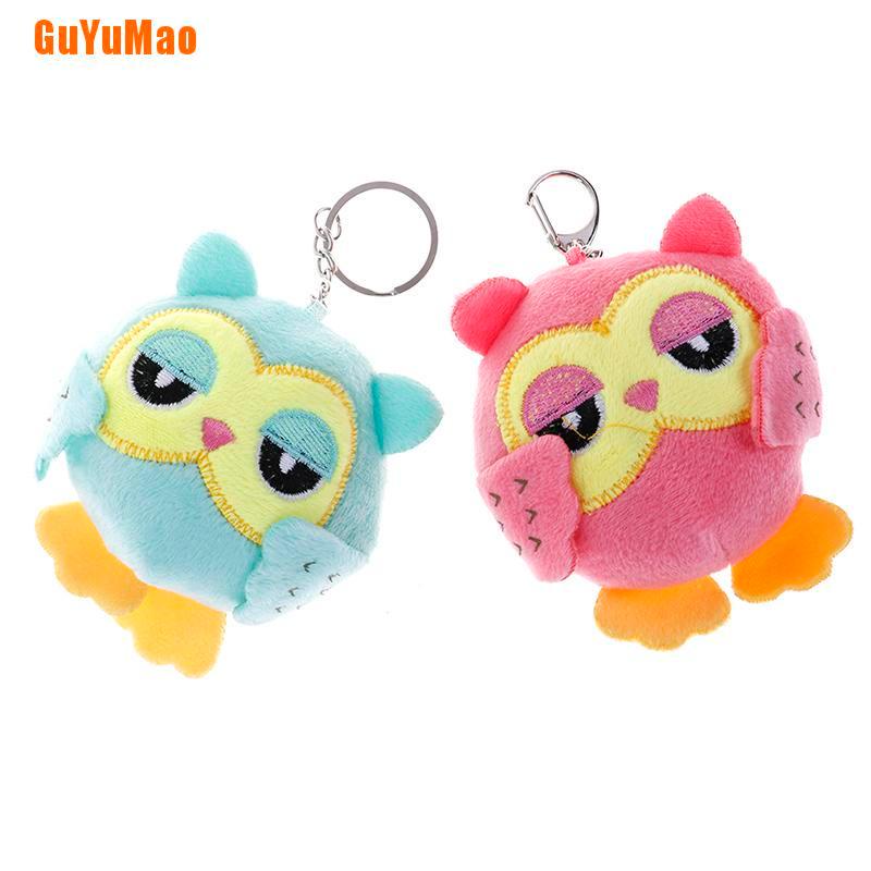 Móc Khóa Hình Chim Cú Nhồi Bông Dễ Thương Kích Thước 9Cm