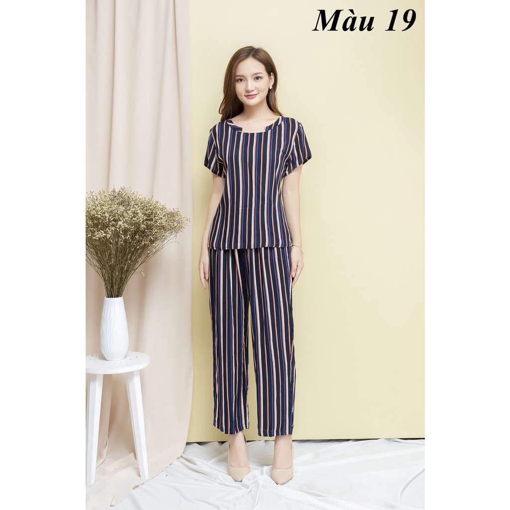 Bộ mặc nhà lanh nhung Vicci BGD.006 nhiều họa tiết