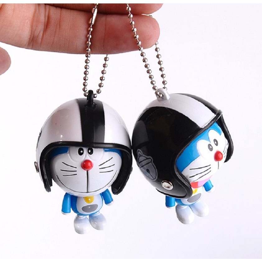 Móc khóa hình doremon đội nón bảo hiểm - BX1368