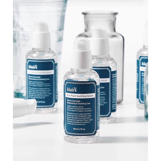 Tinh chất dưỡng ẩm Klairs Rich Moist Soothing Serum 80ml Hàn Quốc