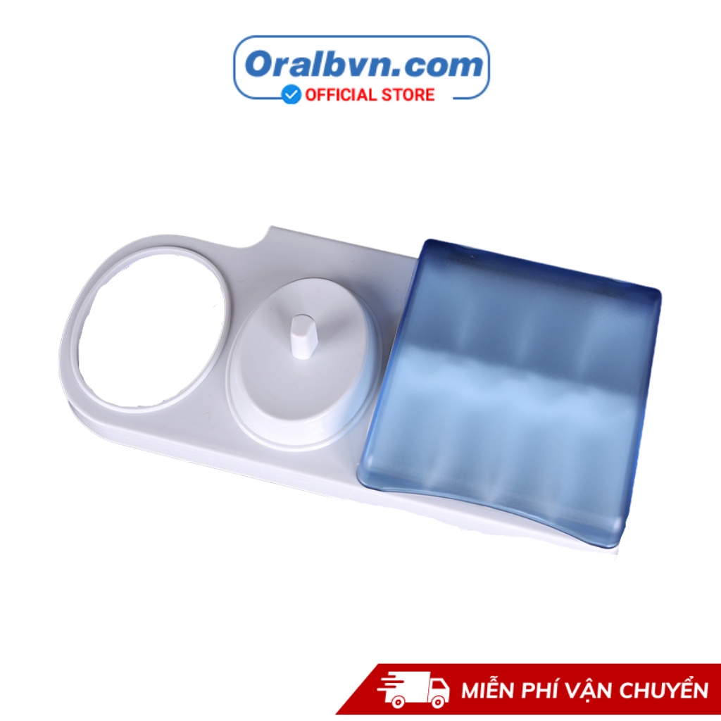 Đế cắm bàn chải và đựng đầu bàn chải Oral B giúp đầu bàn chải lun khô ráo, không ẩm mốc, tránh vi khuẩn