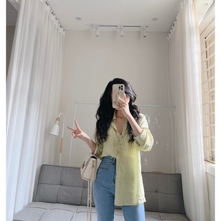 Áo sơ mi đũi xước by Samhyewear