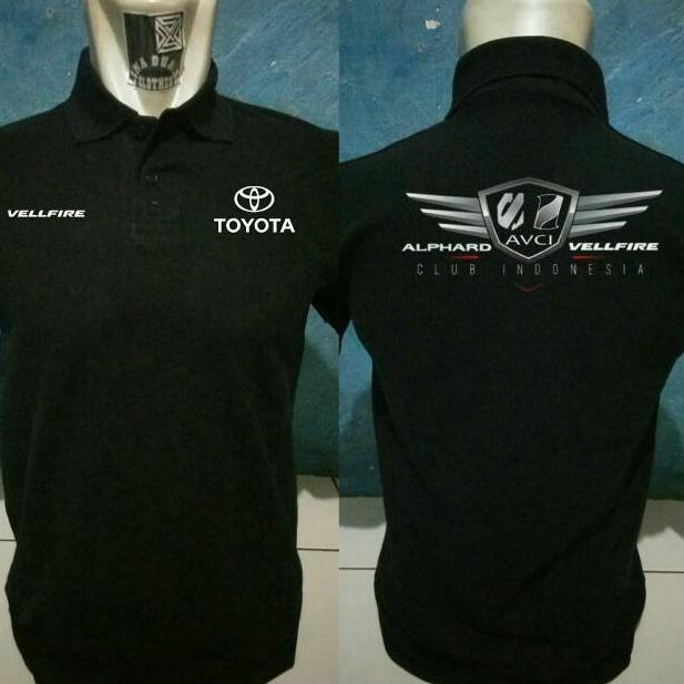 Áo Thun Polo In Hình Logo Toyota Club Alphard Vellfire K0585G