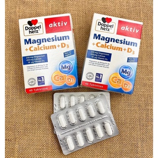 Bổ sung canxi, magie và d3, magnesium calcium d3 hàng đức 40v