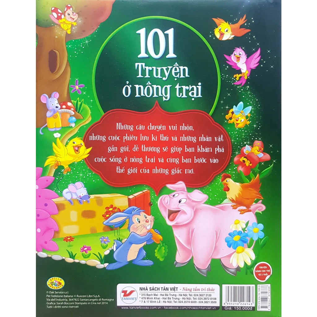 Sách - Tủ Sách Vàng Cho Con - 101 Truyện Kể Ở Nông Trại