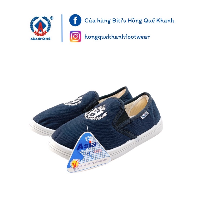 Giày xỏ vải Asia chạy bộ, Giày lười Asia dành cho học sinh form nữ