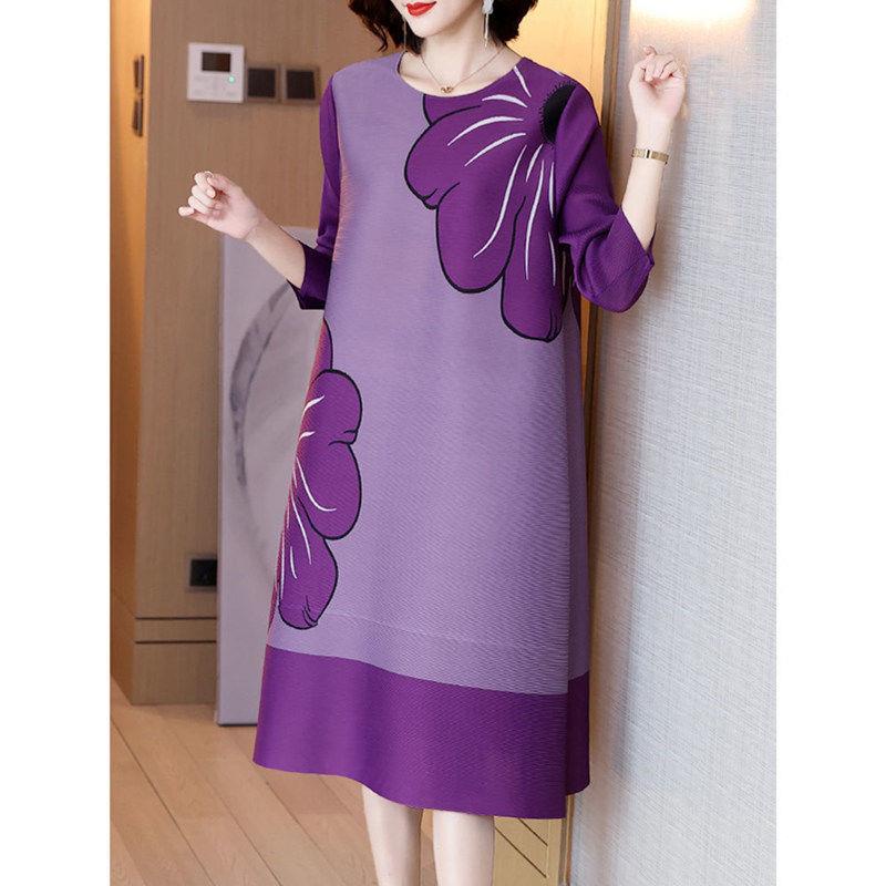 Đầm Xếp Ly Dáng Rộng 2022 Thời Trang Mùa Xuân Cho Nữ