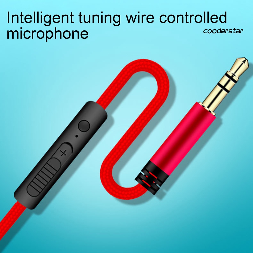 Dây cáp âm thanh mạ vàng điều chỉnh âm lượng 3.5mm sang 3.5mm kèm mic