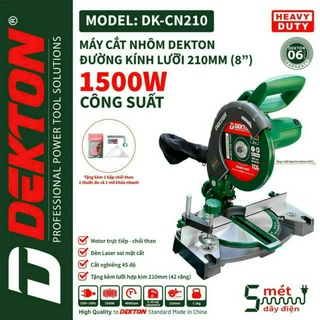 Máy Cắt Nhôm Dekton DK210 - Tặng kèm Lưỡi cắt sắt hơp kim - Cam Kết Chính Hãng