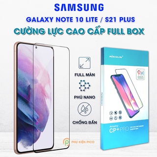 Kính cường lực Samsung Note 10 Lite / S21 Plus 5G full màn hình hiển thị trong suốt