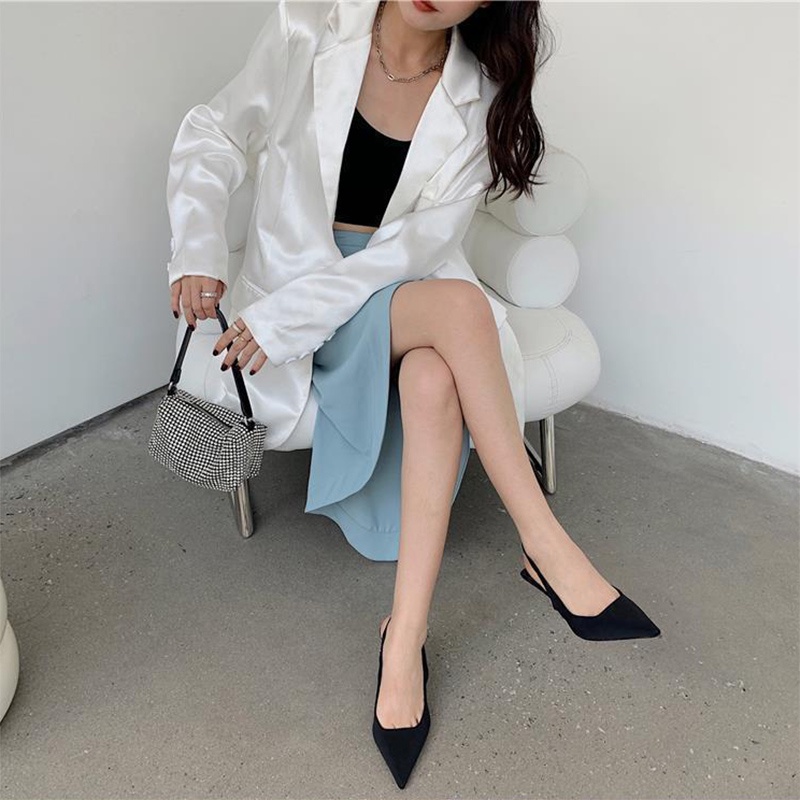 Giày Cao Gót Hở Ngón Thời Trang Thanh Lịch Dành Cho Nữ