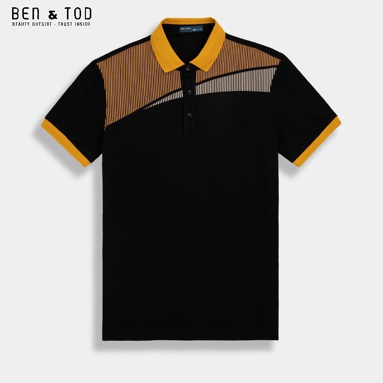 Áo polo nam BEN & TOD R1300BB219 vải thun cotton 100%, nam tính, chỉn chu, sang trọng, thanh lịch OUTLET 289