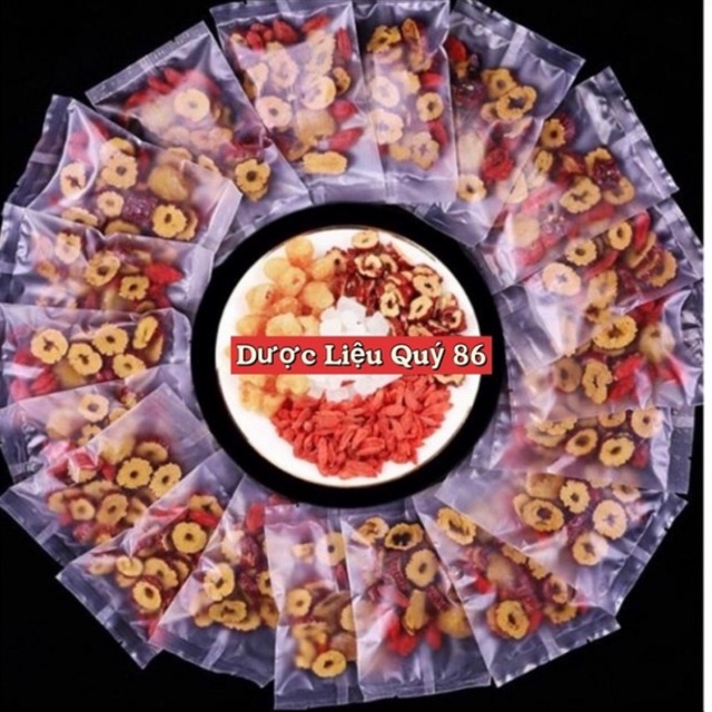 SET 10 Gói Trà Long Nhãn Kỷ Tử Táo Đỏ An Thần, Bổ Dưỡng, Thanh Lọc Cơ Thể