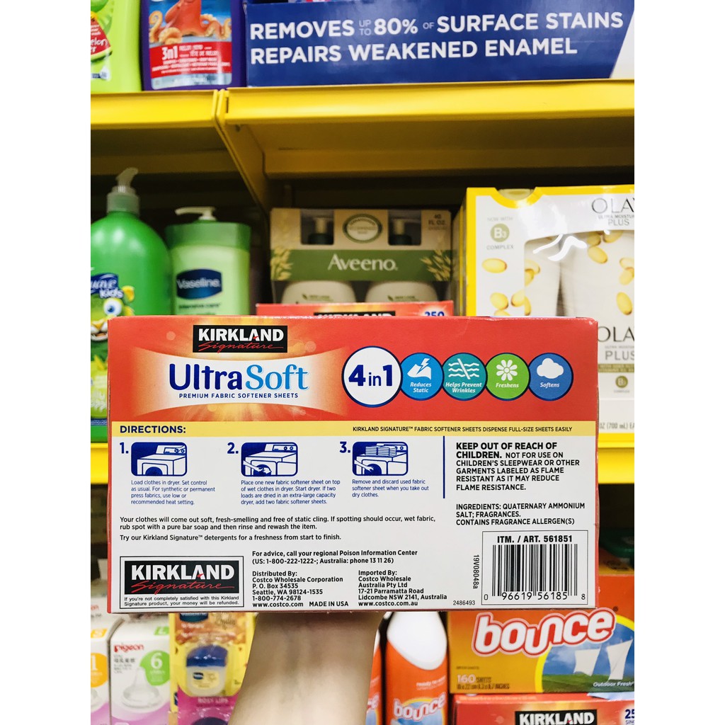 GIẤY THƠM KIRKLAND SIGNATURE FARRBIC SOFTENER - Hàng COSTCO MỸ