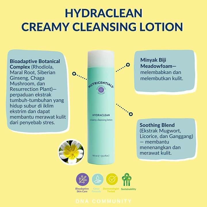 SỮA RỬA MẶT CHO DA THƯỜNG/DA KHÔ NUTRICENTIALS HYDRACLEAN