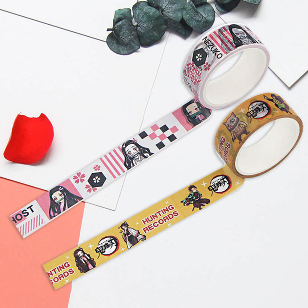 Cuộn Băng Dính Trang Trí In Hình Anime Dễ Thương