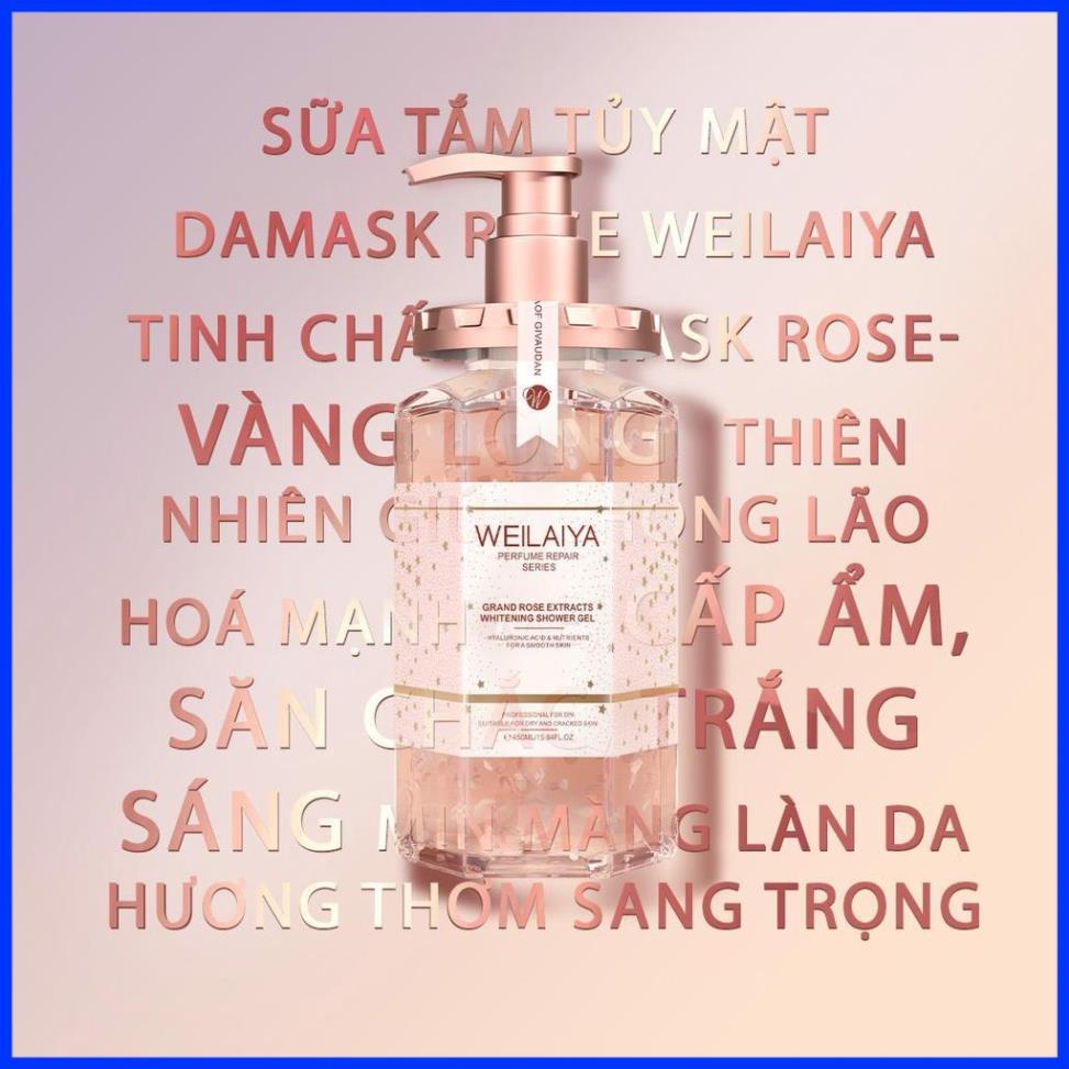 Sữa Ttắm Trắng da Cánh Hoa Hồng Damask Weilaiya 450ml Mit Beauty - Cam Kết Chính Hãng | BigBuy360 - bigbuy360.vn