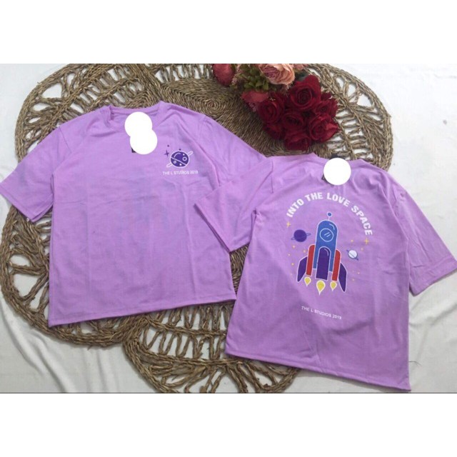 [FREESHIP ĐƠN TỪ 50K] Áo phông tím vũ trụ Love HSU0719