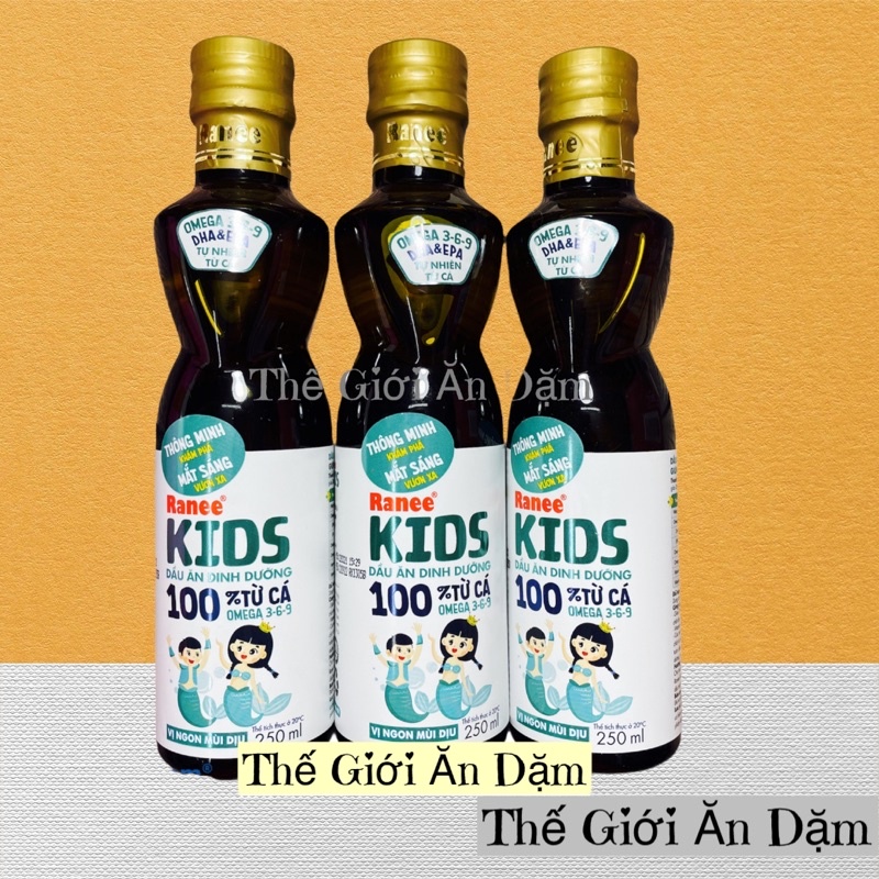 Dầu Cá Ranee Kids Cho Bé Ăn Dặm 250ml